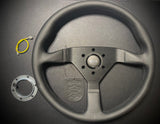 Momo Monte Carlo 350mm black stiching